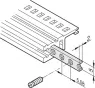 Horizontal Rails Threaded Insert, M3