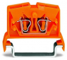 2-wire feed-through terminal, spring-clamp connection, 0.08-2.5 mm², 1 pole, 24 A, 8 kV, orange, 264-716