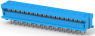 Pin header, 34 pole, pitch 2.54 mm, straight, blue, 1658525-2