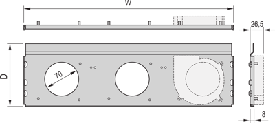 24572-409 SCHROFF Accessories for Enclosures