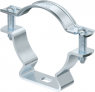 Spacer clamp, max. bundle Ø 53 mm, steel, galvanized, (L x W) 84 x 16 mm