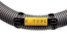 PVC cable maker, imprint "T", (W) 6 mm, max. bundle Ø 7 mm, yellow, EC6483-000