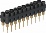 4.5 mm socket header, solder connection, black, 63.9364-21