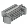 Female connector, 10 pole, pitch 5 mm, gray, 231-110/125-000