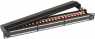 Patch panel, 24 x RJ45, horizontal, 1-row, (W x H x D) 482.6 x 44.5 x 109 mm, black, 37656.1