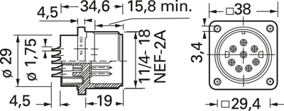 932845100 Hirschmann Automation and Control Other Circular Connectors Image 2