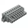 Female connector, 9 pole, pitch 5 mm, gray, 231-109/027-000