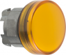 Signal light, illuminable, waistband round, orange, front ring silver, mounting Ø 22 mm, ZB4BV05