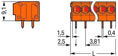 235-102/330-000 WAGO PCB Terminal Blocks Image 2