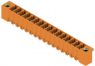 Pin header, 16 pole, pitch 3.81 mm, straight, orange, 1943320000