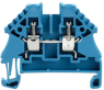 Through terminal block, screw connection, 0.5-4.0 mm², 2 pole, 32 A, 6 kV, blue, 1042680000