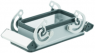 Bulkhead housing, size B10, die-cast aluminum, cross bow locking, IP65, 1205000000