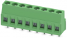 PCB terminal, 8 pole, pitch 5 mm, AWG 24-14, 16 A, screw connection, green, 1905719