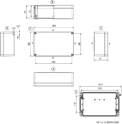 9526970000 Weidmüller General Purpose Enclosures Image 2