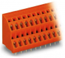 PCB terminal, 12 pole, pitch 5.08 mm, AWG 28-12, 21 A, cage clamp, orange, 736-406