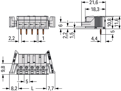 722-244/039-000 WAGO PCB Connection Systems Image 2