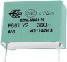 MP film capacitor, 47 nF, ±20 %, 1 kV (DC), PP, 10 mm, F881AK472M300C