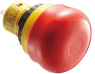 Emergency stop, Turn/pull release, mounting Ø  16 mm, unlit, 250 V, 2 Form B (N/C), AB6E-3BV02PRH