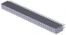Socket header, 60 pole, pitch 2.54 mm, straight, black, 3-534206-0