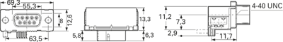 154264 ERNI D-Sub Connectors