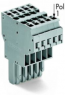 2-wire female connector, 10 pole, pitch 5 mm, 0.08-4.0 mm², AWG 28-12, straight, 32 A, 500 V, spring-cage connection, 769-130