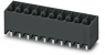 Pin header, 12 pole, pitch 3.5 mm, straight, black, 1787302