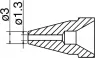 N61-09 Hakko Soldering tips, desoldering tips and hot air nozzles