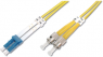 FO patch cable, LC to ST, 2 m, OS2, singlemode 9/125 µm