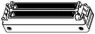 Pin header, 260 pole, pitch 0.8 mm, straight, black, 6565199-2