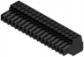 Socket header, 17 pole, pitch 3.5 mm, straight, black, 1620370000