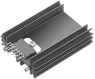 Extruded heatsink, 50 x 50 x 20 mm, 5.6 K/W, black anodized