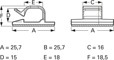 0041AA01 fastpoint Cable Holders Image 2