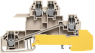 Multi level terminal block, screw connection, 0.5-4.0 mm², 24 A, 4 kV, dark beige, 1031100000