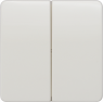 DELTA profil rocker double neutral for two-circuitswitch, titanium white