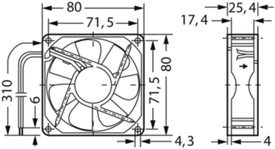 8414 NGL ebm-papst Axial Fans Image 2