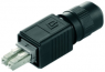 LC-plug, GOF/POF, singlemode, ceramic, black, 100007563