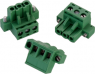 Socket header, 3 pole, pitch 5.08 mm, angled, green, 691340500003