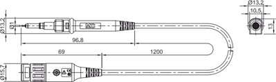 68.9366-12028 Stäubli Electrical Connectors Test Leads and Test Probes Image 2