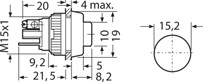 1.10.001.001/0104 RAFI Pushbutton Switches Image 2