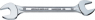 Open-end wrenche, 1/2", 9/16", 15°, 190 mm, 73 g, Chromium alloy steel, 40433234-