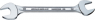 Open-end wrenche, 3/8", 7/16", 15°, 155 mm, 48 g, Chromium alloy steel, 40432428-
