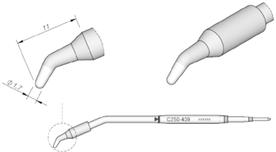 C250409 JBC Soldering tips, desoldering tips and hot air nozzles