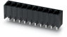 Pin header, 18 pole, pitch 3.5 mm, straight, black, 1713386