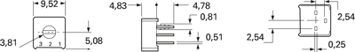 63 P 103 10K Vishay Trimmer Potentiometers Image 2