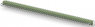 Pin header, 100 pole, pitch 2.54 mm, straight, green, 5-826953-0