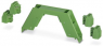 Plastic housing top kit, (L x W x H) 45.85 x 17.6 x 99 mm, green, IP20, 2907460