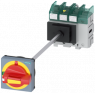 Emergency stop load-break switch, Rotary actuator, 4 pole, 63 A, 690 V, (W x H x D) 96 x 106 x 408 mm, front installation/DIN rail, 3LD5210-0TL13