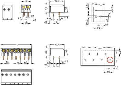 744-392/000-007 WAGO PCB Terminal Blocks Image 2