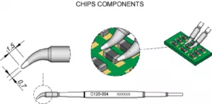 C120004 JBC Soldering tips, desoldering tips and hot air nozzles