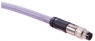 Sensor actuator cable, M8-cable plug, straight to open end, 4 pole, 1 m, PVC, gray, 21347300466010